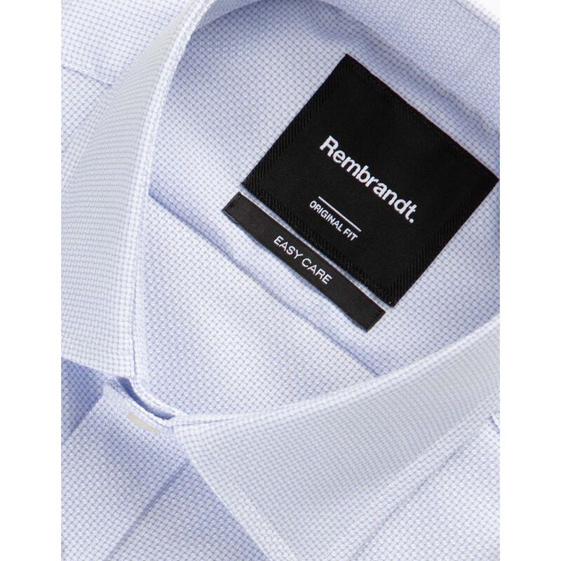 Rembrandt London Light Blue Textured Shirt image number 1